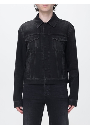 GUCCI Cotton Denim Jacket with French Collar and Patch Pockets