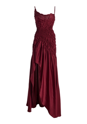 GEORGIA HARDINGE Eclipse Metallic Chiffon Maxi Dress - Moda Operandi