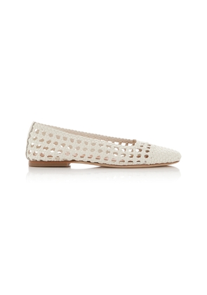 STAUD Nell Crocheted Leather Flats - Moda Operandi