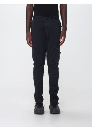 STONE ISLAND Stretch Organic Cotton Cargo Trousers with Compass Logo