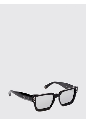 PHILIPP PLEIN Brave Rectangular Sunglasses in Black Acetate