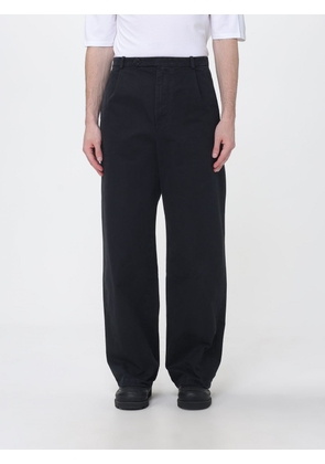 JIL SANDER Wide-Leg Cotton Trousers with Off-Center Closure