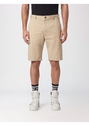 PHILIPP PLEIN Knee-Length Cotton Cargo Shorts with Multiple Pockets
