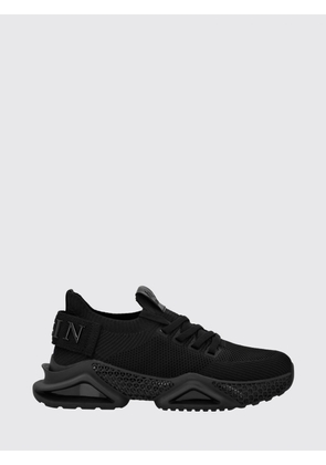 PHILIPP PLEIN Low-Top Sneakers in Crochet Knit with Elasticated Ankle and Logo