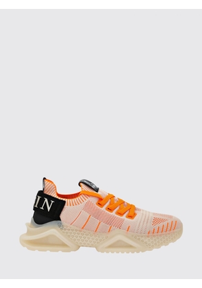 PHILIPP PLEIN Low-Top Sneakers in Crochet Knit with Elasticated Ankle and Logo