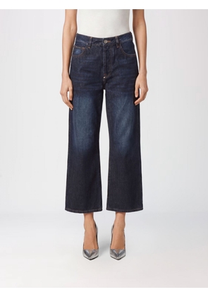 PHILIPP PLEIN High-Waisted Wide Leg Cropped Stretch Denim Jeans