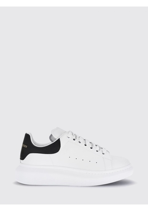 McQueen Oversize Calf Leather Sneakers with Suede Insert and Chunky Sole