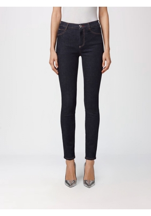 PHILIPP PLEIN High-Waisted Skinny Jeans in Stretch Cotton Denim
