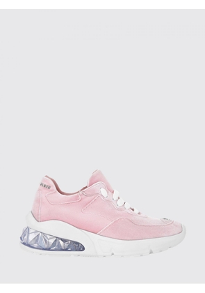 PHILIPP PLEIN Low-Top Leather and Suede Trainers with Contrasting Rear Logo
