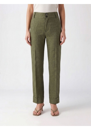 LA DOUBLEJ Hendrix High-Waisted Tailored Trousers in Stretch Cotton
