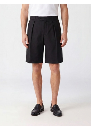 BRIGLIA 1949 Tailored Knee-Length Bermuda Shorts in a Wool Blend with Slash Pockets