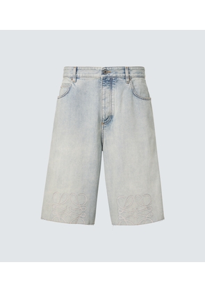 Loewe Anagram denim shorts