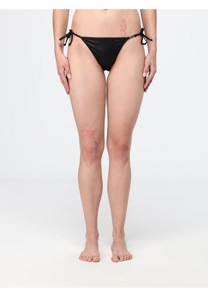 DIESEL Triangle Bikini Top in Stretch Tech Fabric with Oval D Logo