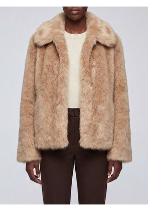'S Max Mara Alce Faux Fur Coat with Classic Collar