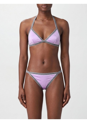 VERSACE Triangle Bikini Top with Iconic Greca Print