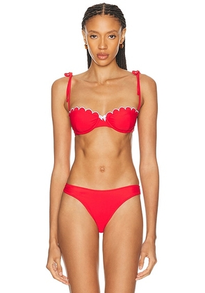 LPA Antonia Top in Cherry Red & White - Red. Size S (also in XXS, XS, M, L).