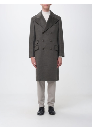 BRUNELLO CUCINELLI Double-Breasted Merino Wool Knee-Length Coat