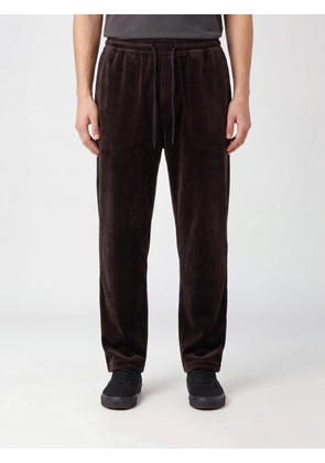 Y-3 Velvet Trousers with Drawstring Waist and Side Pockets