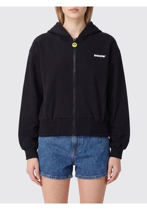 BARROW Cotton Zip-Up Hoodie with Contrast Logo