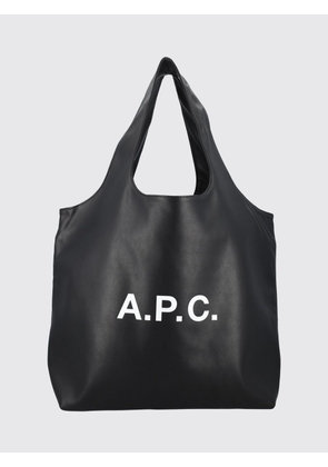 A. P.C. Small Ninon Tote Bag in Recycled Materials with Printed Logo