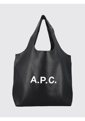 A. P.C. Large Ninon Tote Bag in Recycled Materials with Printed Logo