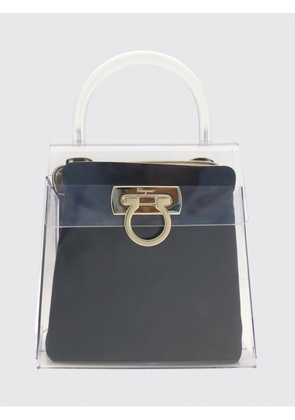FERRAGAMO PVC Handbag with Gancini Closure and Tubular Handle