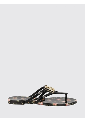 DOLCE & GABBANA Rubber Flip Flops with DG Monogram