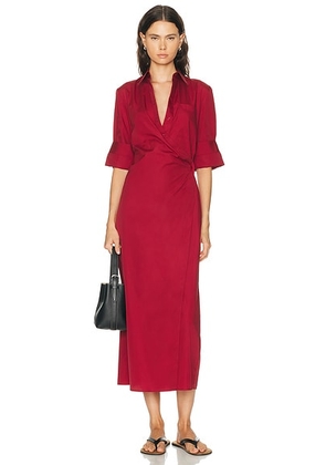 TWP New Earl Dress in Karanda Red - Red. Size XS (also in S).