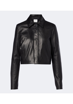 Vince Cropped leather jacket