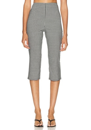 LPA Gigi Capri in Black And White Gingham - Multi. Size M (also in S, XXS, XS, L, XL).
