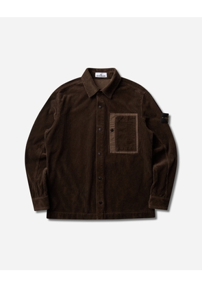 Men s Organic Cotton Corduroy 800 Overshirt Coal Grey