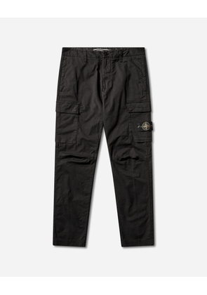Men s Stretch Organic Cotton Twill Cargo Pants Black