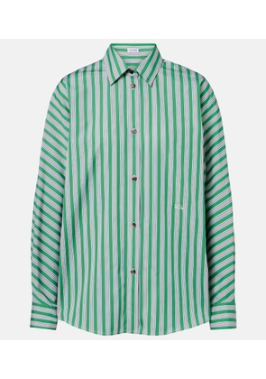 Loewe Double L striped cotton poplin shirt