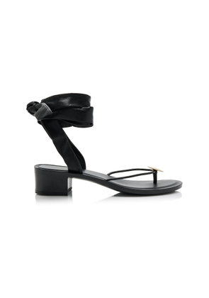The Row Cord Tie-Up Leather Sandals - Moda Operandi