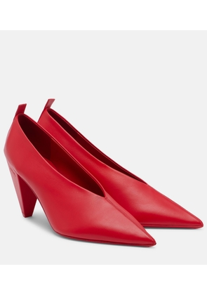 Loewe Origami Cubic leather pumps