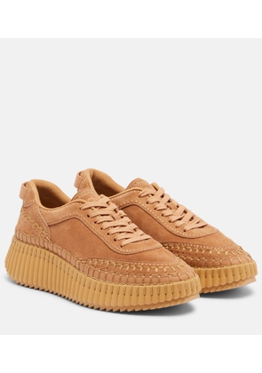 Chloe Nama suede platform sneakers