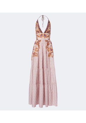 Alexandra Miro Clover printed cotton and silk maxi dress