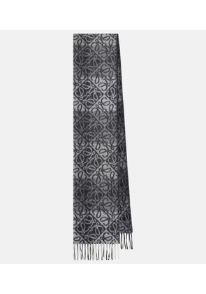 Loewe Anagram wool and cashmere scarf