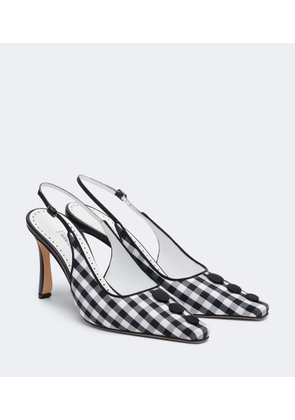 Manolo Blahnik Alexa checked slingback pumps