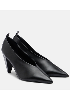 Loewe Origami Cubic leather pumps