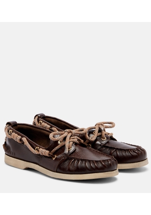 Golden Goose Cruise leather boat shoes
