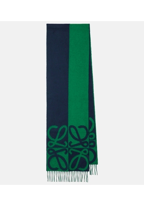 Loewe Anagram wool and cashmere scarf