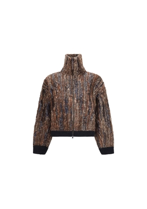 Brunello Cucinelli Brown Mohair Full-Length Jacket - L