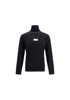 MM6 Black Wool Oves Aries Turtleneck - L