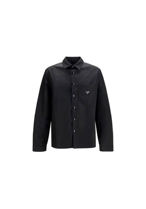 Prada Black Recycled Polyamide Dress Shirt - L