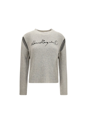 MM6 Gray Wool Oves Aries Sweatshirt - L