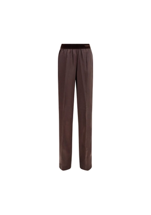 Tom Ford Brown Silk Casual Pants - L
