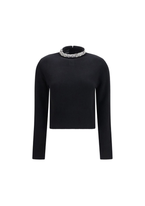 PINKO Black Wool Oves Aries Sweatshirt - L