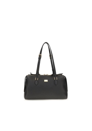 Dolce & Gabbana Black Calf Leather Bos Taurus Shoulder Bag