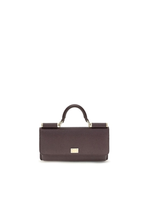 Dolce & Gabbana Brown Calf Leather Bos Taurus Shoulder Bag